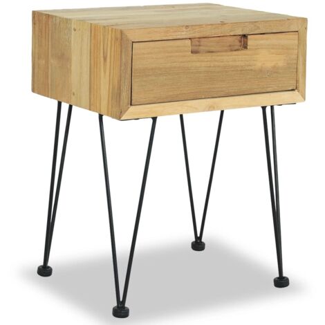 vidaXL Table de chevet 40x30x50 cm Teck