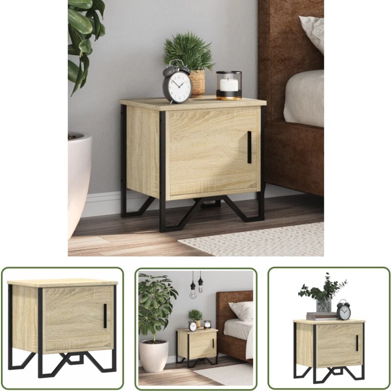 The Living Store - vidaXL Table de chevet Chêne sonoma 40 x 30 x 40 cm Aggloméré