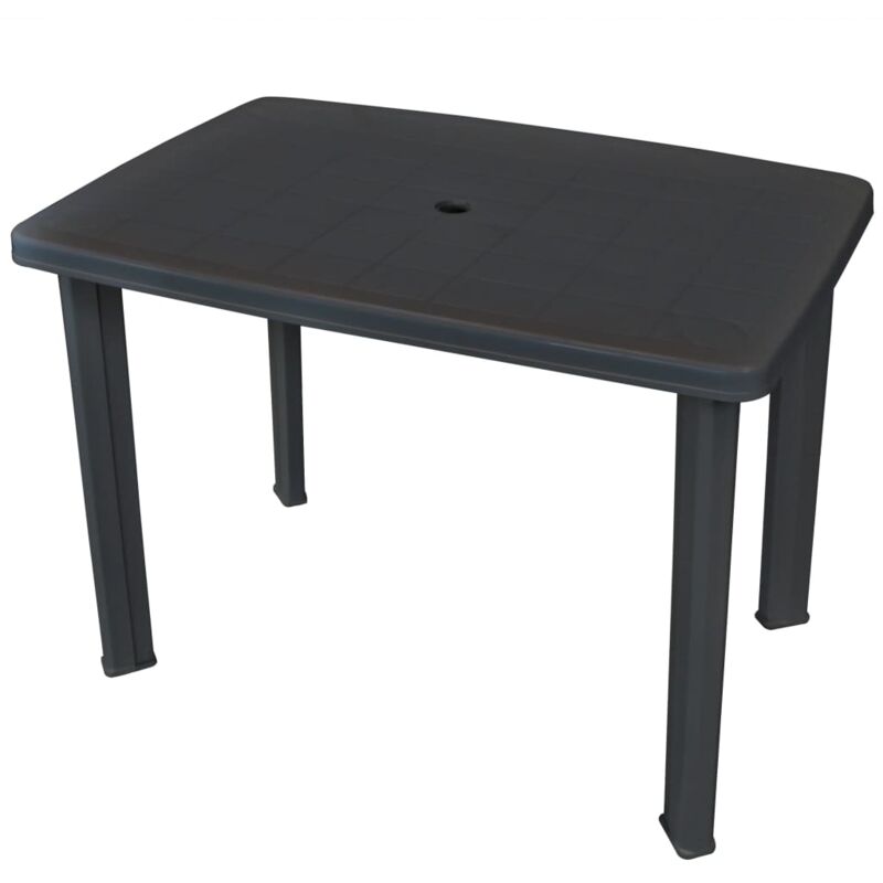 Vidaxl - Table de jardin Anthracite 101 x 68 x 72 cm Plastique