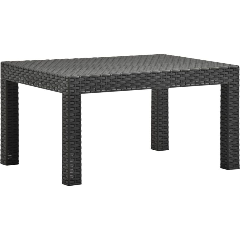 Vidaxl - Table de jardin Anthracite 58x58x41 cm pp Rotin