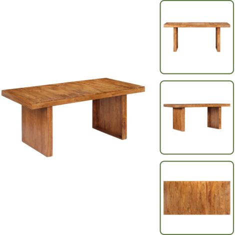 vidaXL Table de salle à manger 180x90x75 cm Bois solide d'acacia
