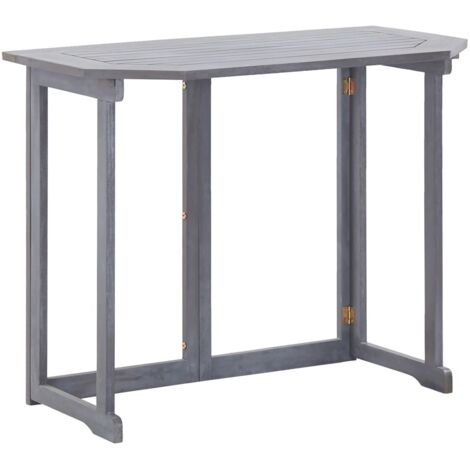 Vidaxl – Table pliable balcon 90x50x74 cm – Bois d'acacia massif – Résistante aux intempéries – Économise de l'espace