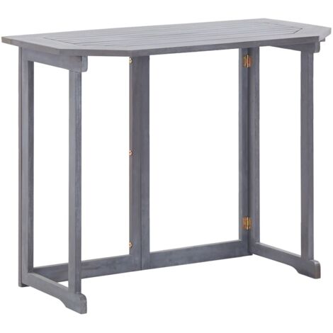 Vidaxl – Table pliable balcon 90x50x74 cm – Bois d'acacia massif – Résistante aux intempéries – Économise de l'espace