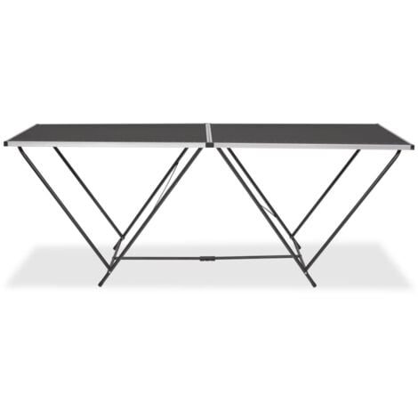 vidaXL Table pliable de collage MDF et aluminium 200 x 60 x 78 cm