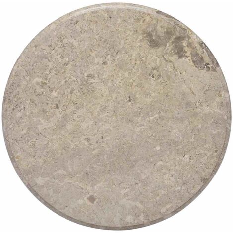 vidaXL Table Top Grey Ø60x2,5 cm Marble