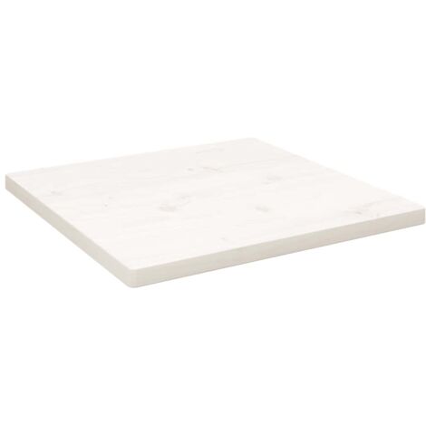 vidaXL Table Top White 40x40x2,5 cm Solid Wood Pine Square