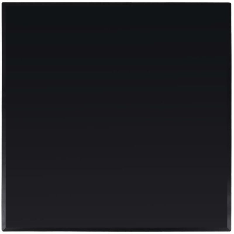 

vidaXL Tablero de Mesa de Cristal Templado Cuadrado 800x800 mm - Negro