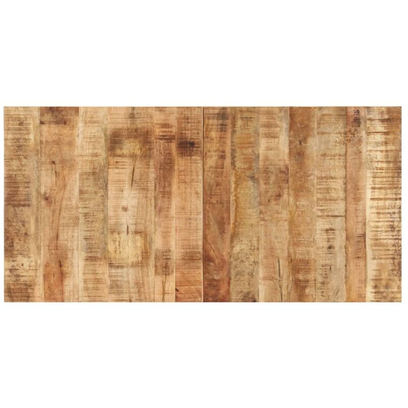 

vidaXL Tablero para mesa madera de mango rugosa 120x60x (1,5-1,6) cm - Marrón