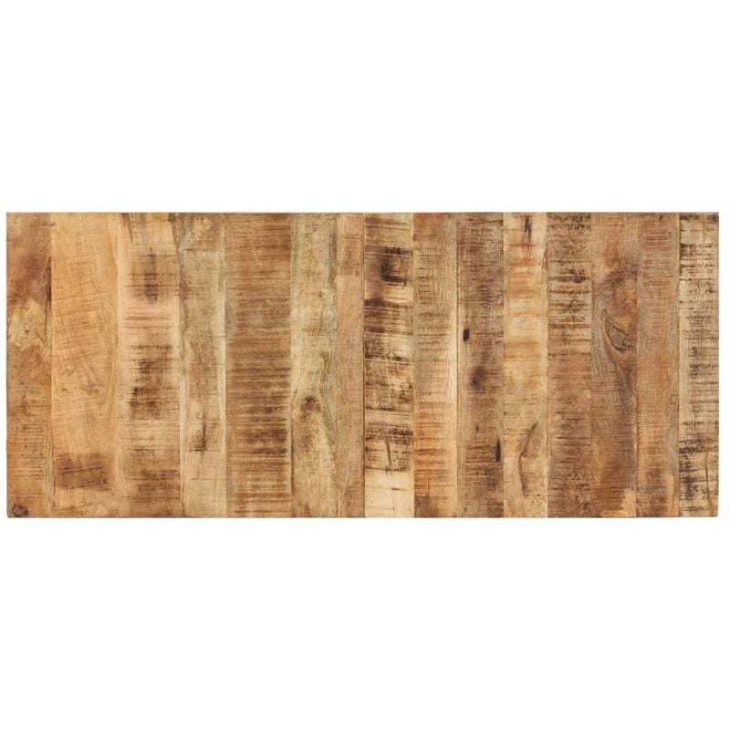 

vidaXL Tablero para mesa madera de mango rugosa 140x60x(1,5-1,6) cm - Marrón