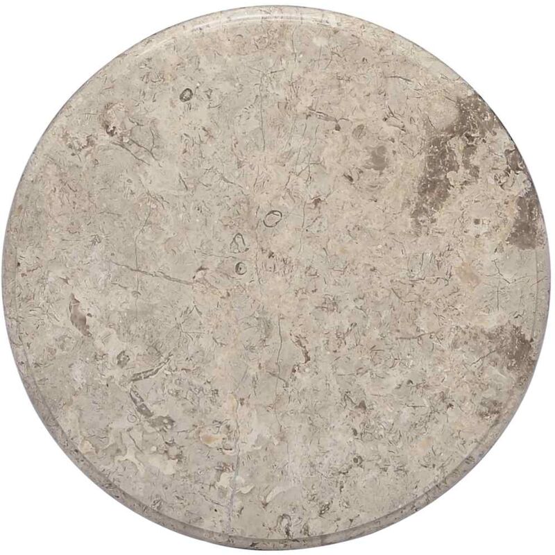 

vidaXL Tablero para mesa mármol gris Ø50x2,5 cm - Gris