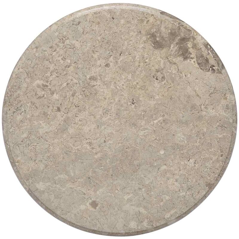 

vidaXL Tablero para mesa mármol gris Ø60x2,5 cm - Gris