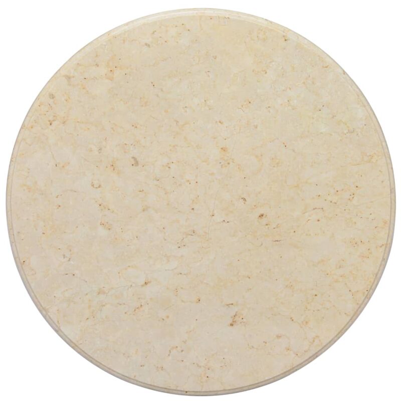 

Tablero para mesa mármol color crema Ø70x2,5 cm - Crema - Vidaxl