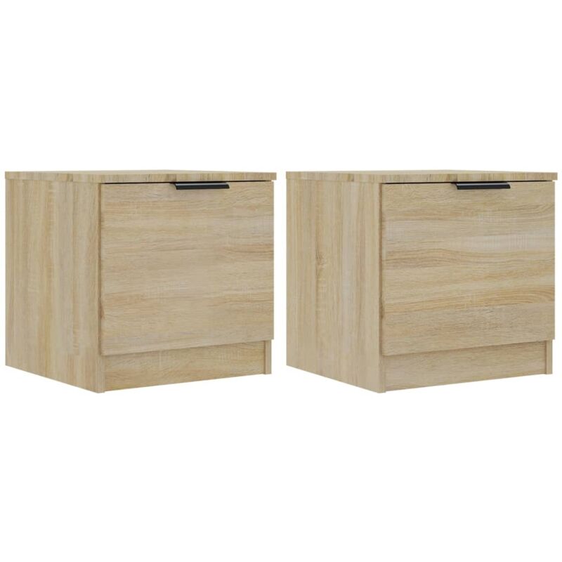 Tables de chevet 2 pcs Chêne sonoma 40x39x40 cm Vidaxl