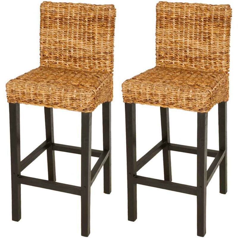 Vidaxl - Tabourets de bar lot de 2 Abaca