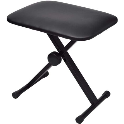 Vidaxl – Tabouret pliable réglable en hauteur – Acier robuste avec structure en X – 3 réglages de hauteur – Capuchons antidérapants - vidaXL31243