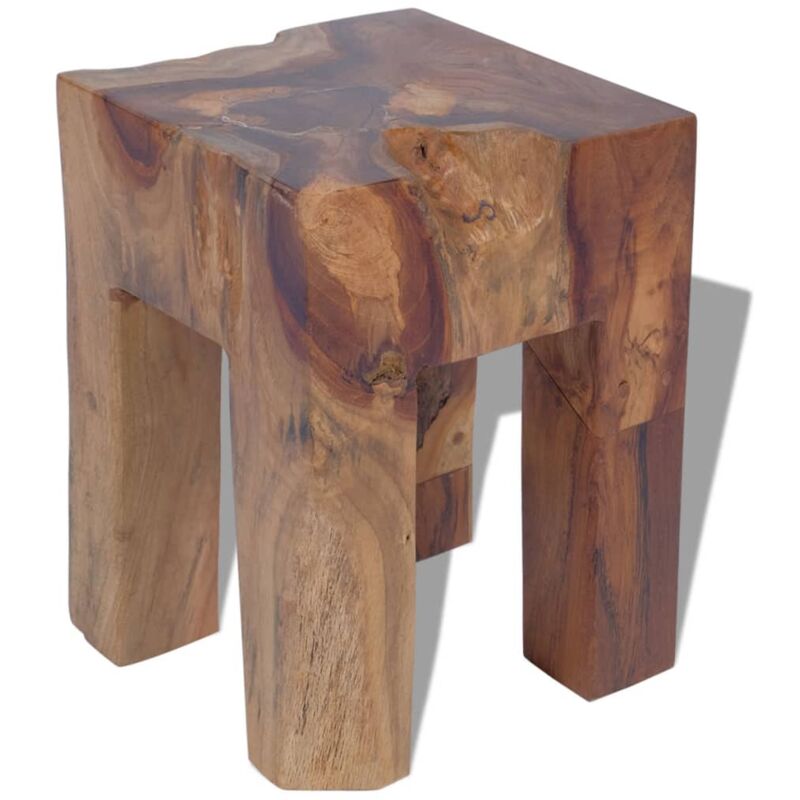 Tabouret Bois de teck massif Vidaxl