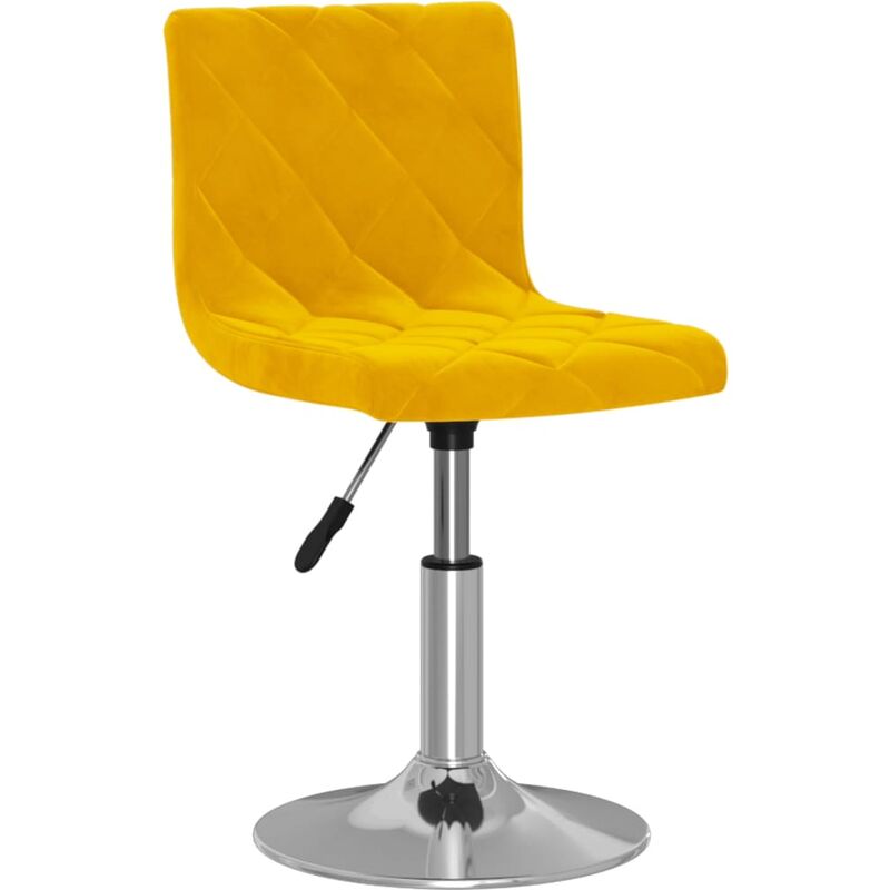 

Vidaxl - Taburete de bar de terciopelo amarillo mostaza - Amarillo