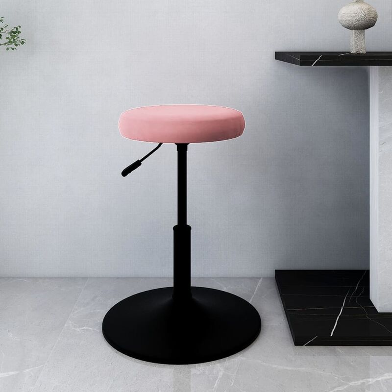 

Taburete de cocina de terciopelo rosa - Rosa - Vidaxl