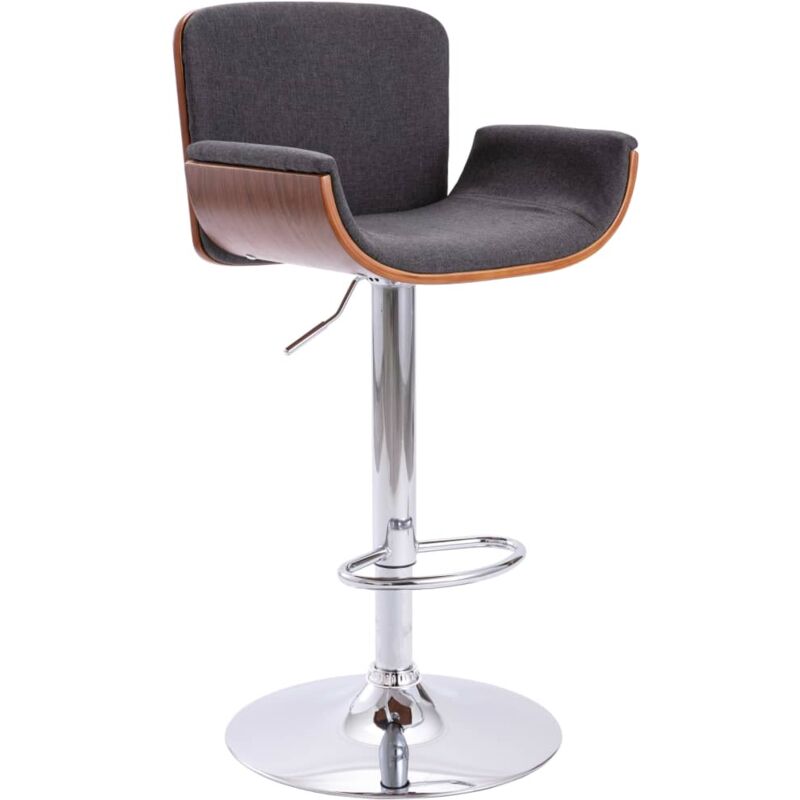 

vidaXL Taburete de Cocina Tela Gris - Gris