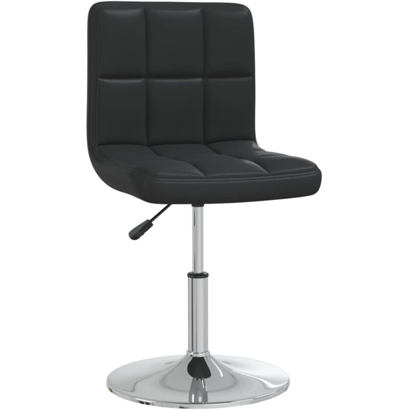 

vidaXL Taburete de cocina de cuero sintético negro - Negro