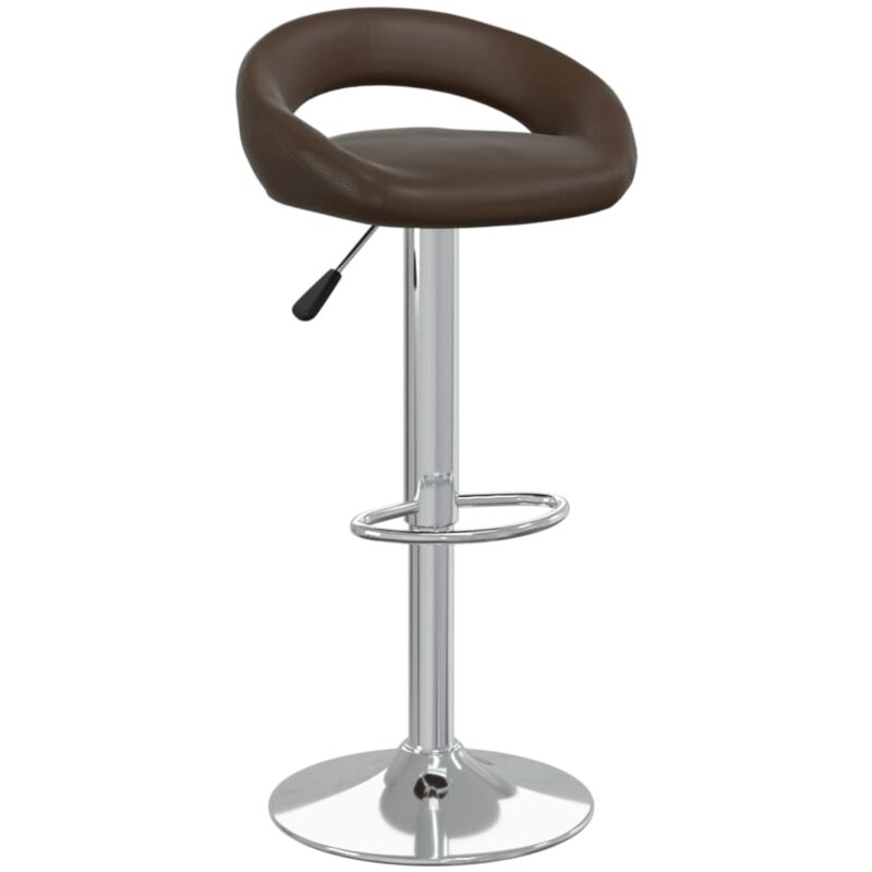 

vidaXL Taburete de cocina de cuero sintético marrón - Marrón