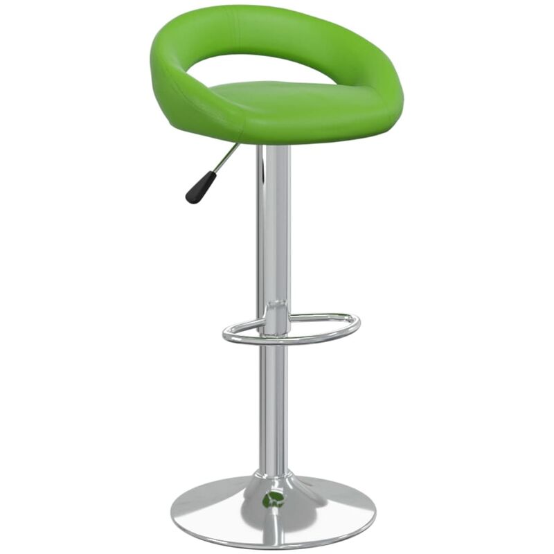 

vidaXL Taburete de cocina de cuero sintético verde - Verde