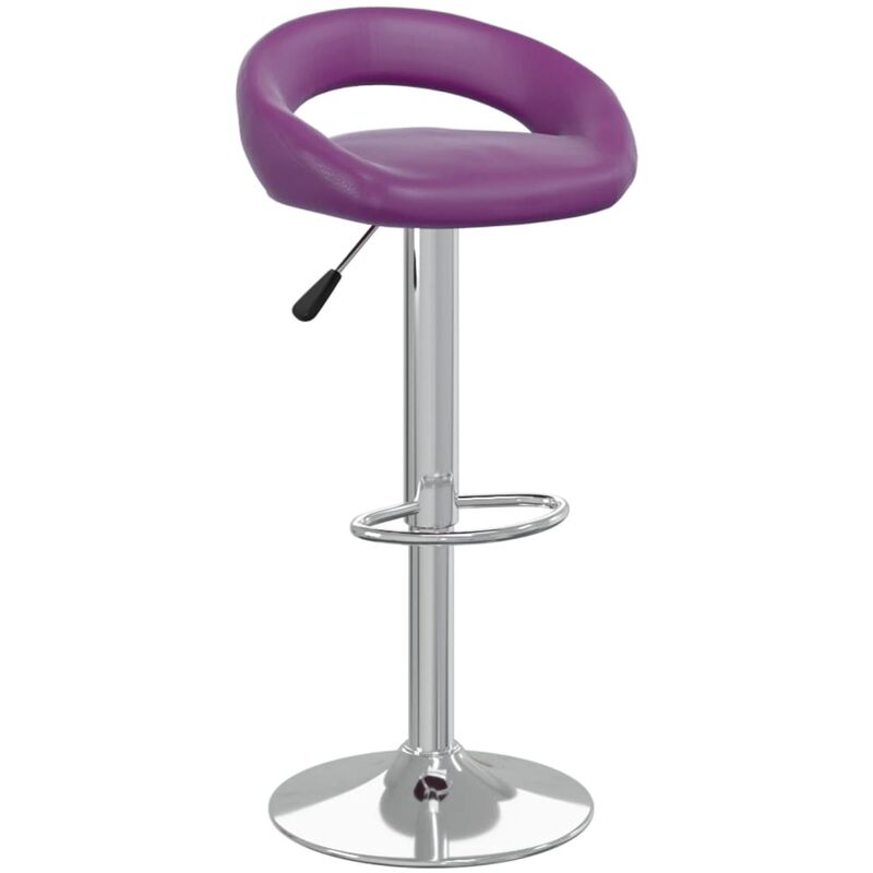 

vidaXL Taburete de cocina de cuero sintético morado - Púrpura