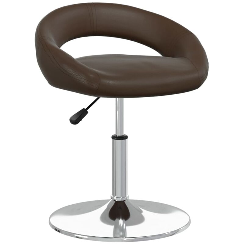 

vidaXL Taburete de cocina de cuero sintético marrón - Marrón