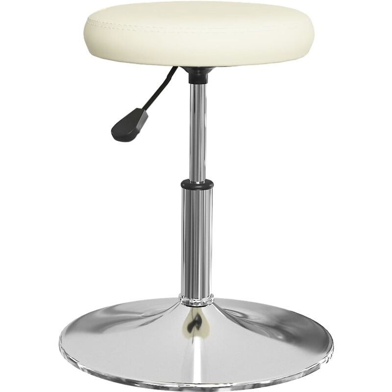 

Taburete de cocina de cuero sintético color crema - Crema - Vidaxl