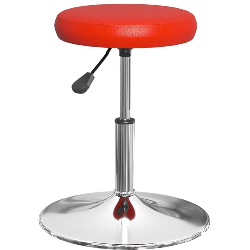 

Taburete de cocina de cuero sintético rojo - Rojo - Vidaxl