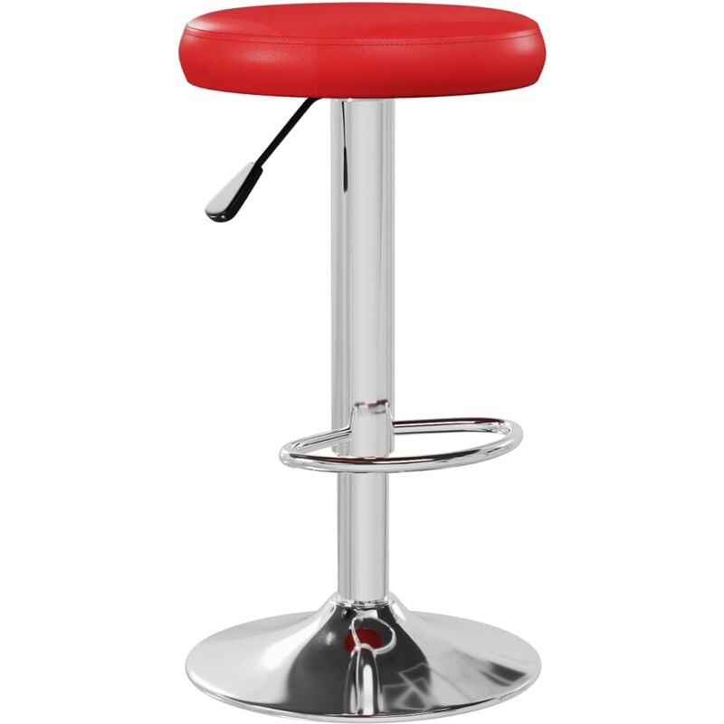 

Taburetes de cocina de cuero sintético rojo - Rojo - Vidaxl