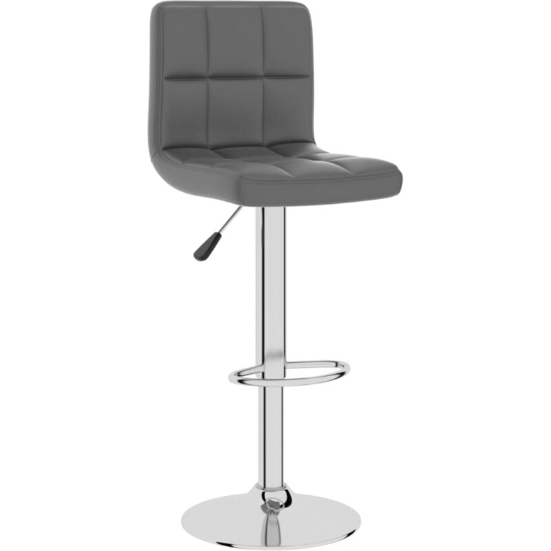 

Taburete de cocina de cuero sintético gris - Gris - Vidaxl