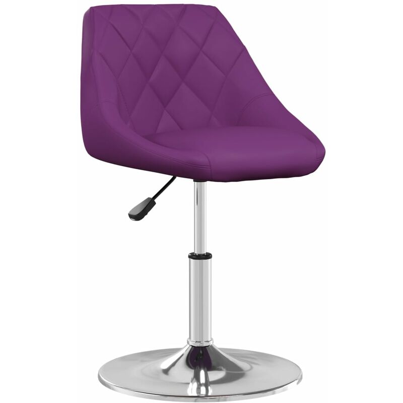 

vidaXL Taburete de cocina de cuero sintético morado - Púrpura