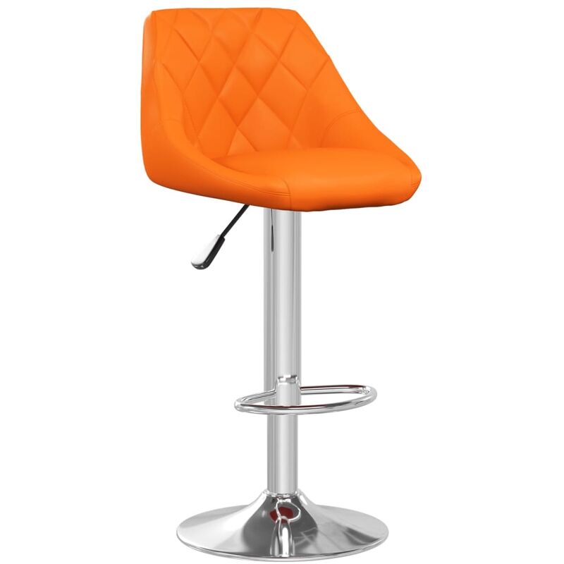 

Taburete de cocina de cuero sintético naranja - Naranja - Vidaxl