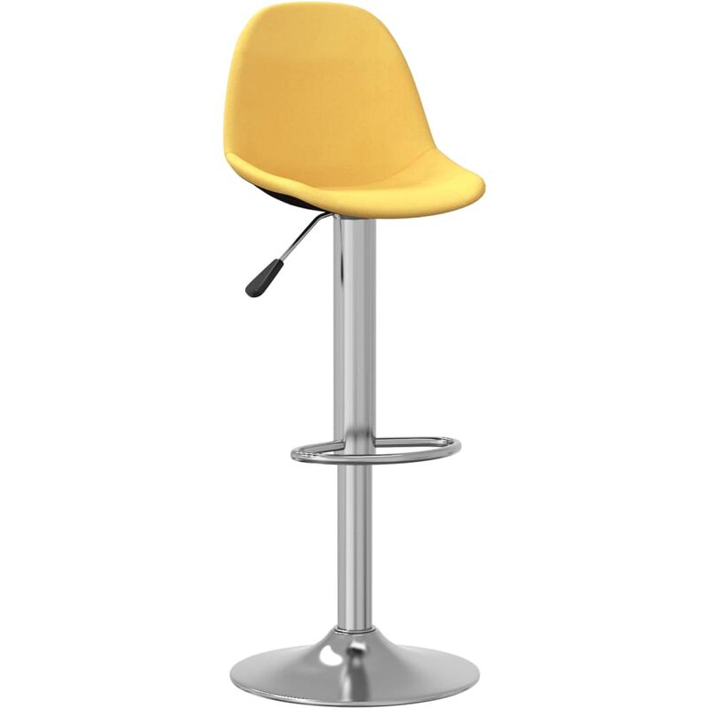 

Vidaxl - Taburete de cocina de tela amarillo mostaza - Amarillo