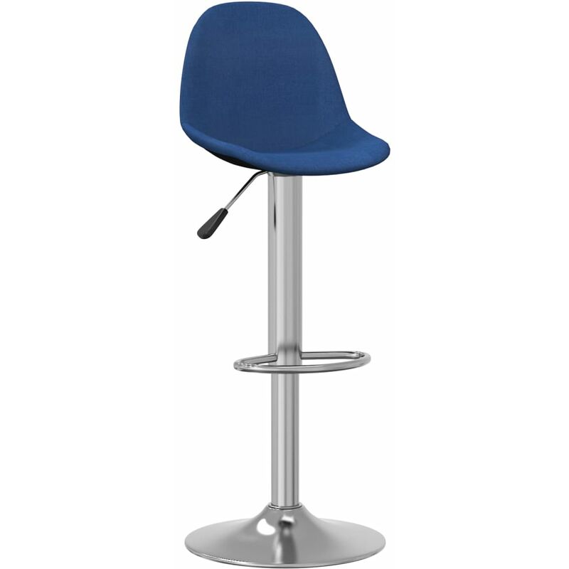 

Vidaxl - Taburete de cocina de tela azul - Azul
