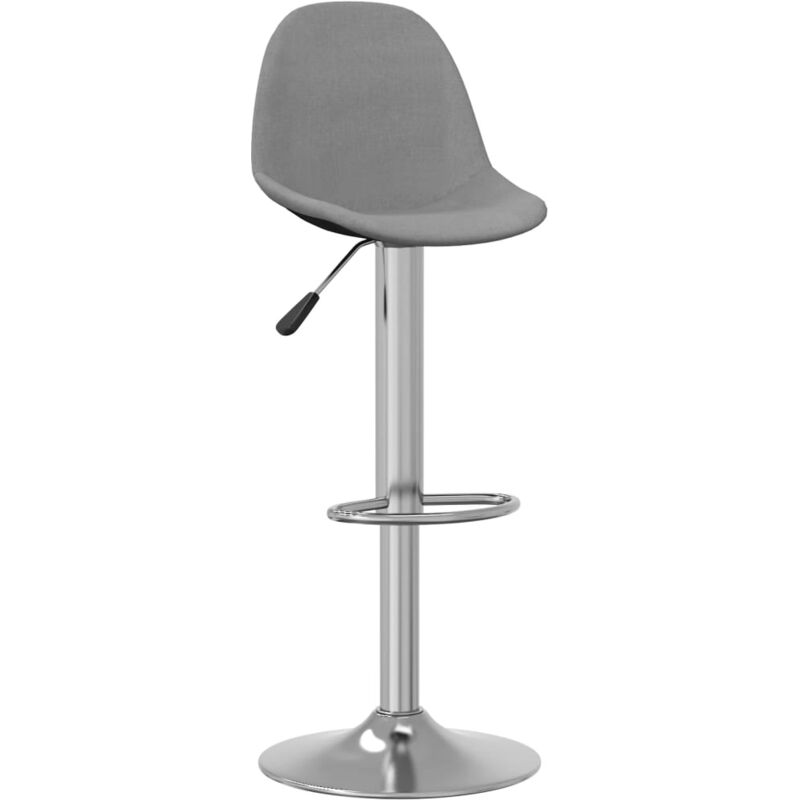 

Vidaxl - Taburete de cocina de tela gris claro - Gris