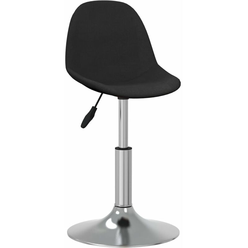 

vidaXL Taburete de cocina de tela negro - Negro
