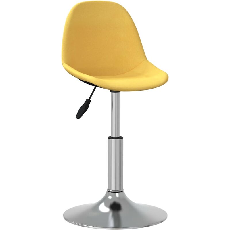 

vidaXL Taburete de cocina de tela amarillo mostaza - Amarillo