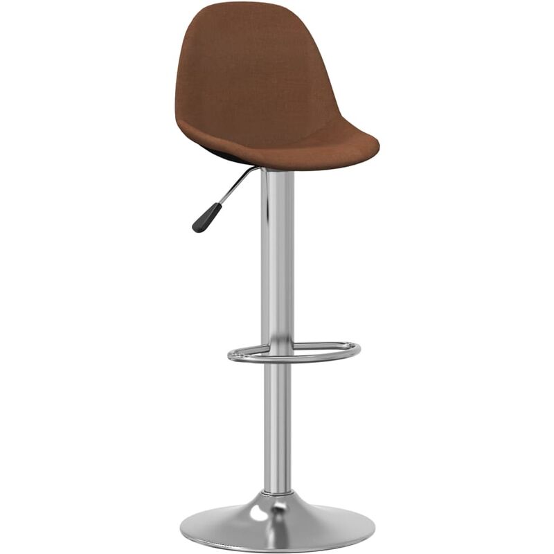 

vidaXL Taburete de cocina de tela marrón - Marrón