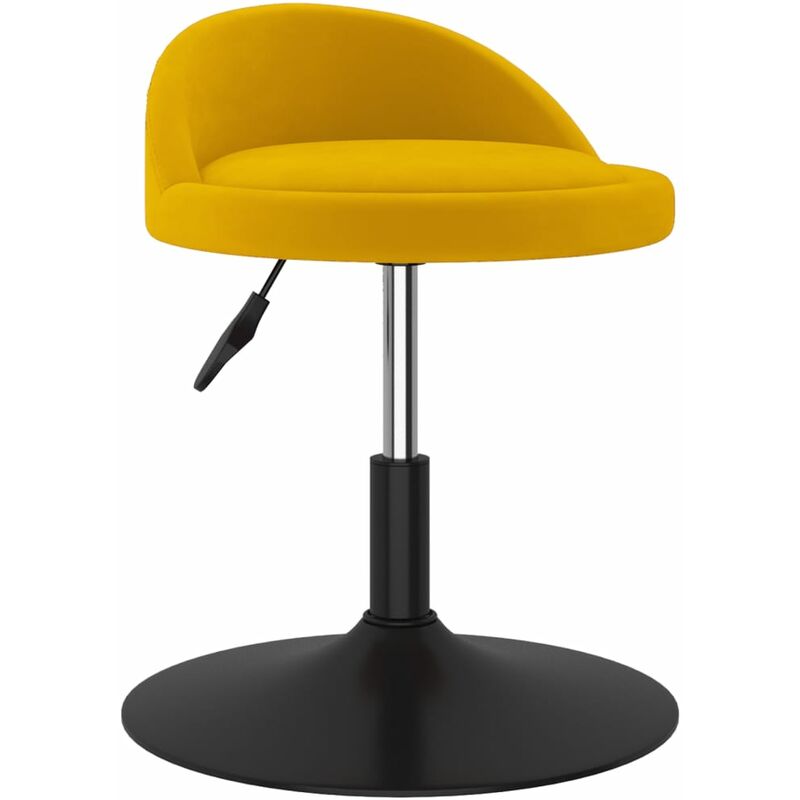 

Vidaxl - Taburete de cocina de terciopelo amarillo mostaza - Amarillo