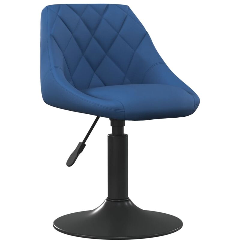 

vidaXL Taburete de cocina de terciopelo azul - Azul