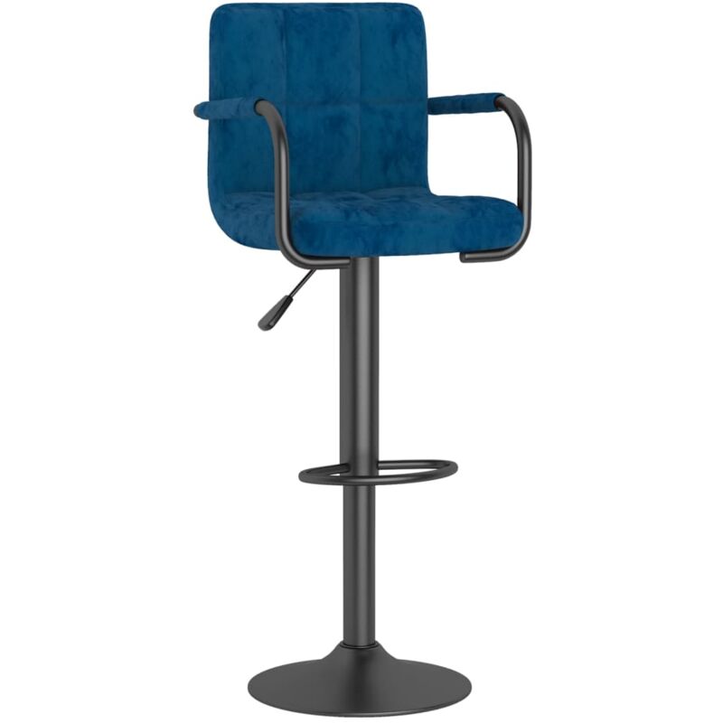 

Vidaxl - Taburete de cocina de terciopelo azul - Azul
