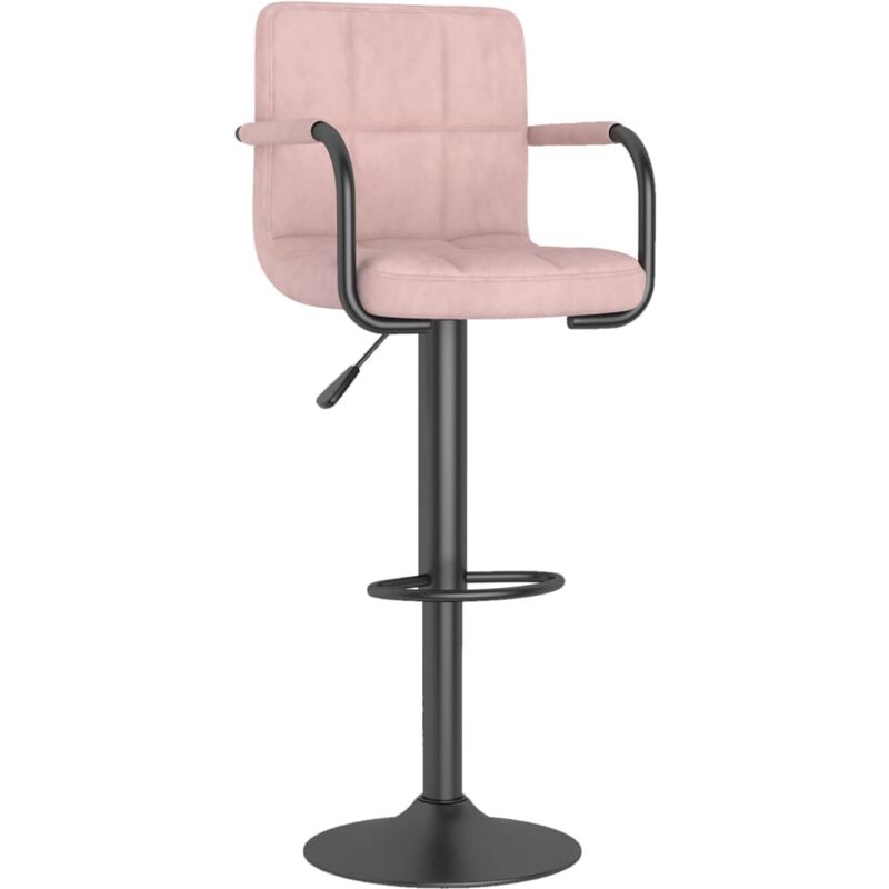 

Vidaxl - Taburete de cocina de terciopelo rosa - Rosa
