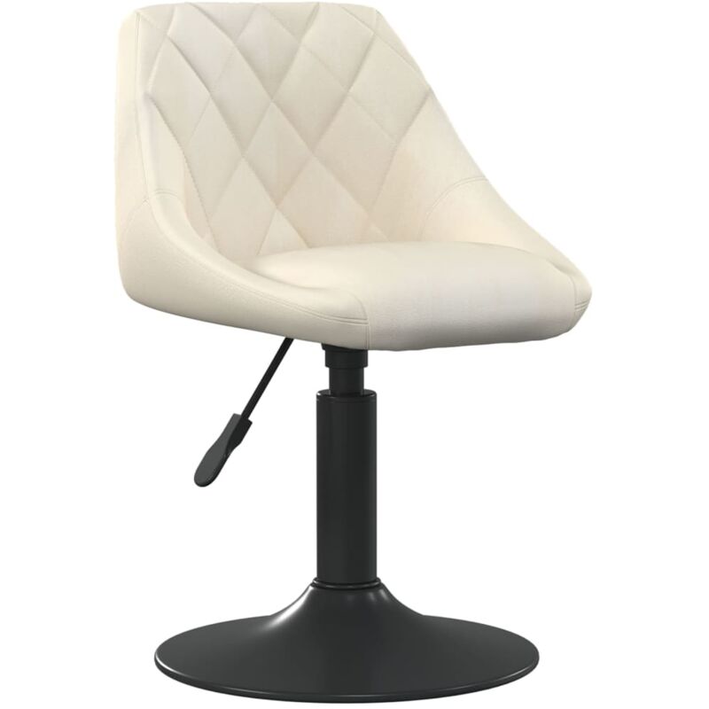 

Taburete de cocina de terciopelo crema - Crema - Vidaxl