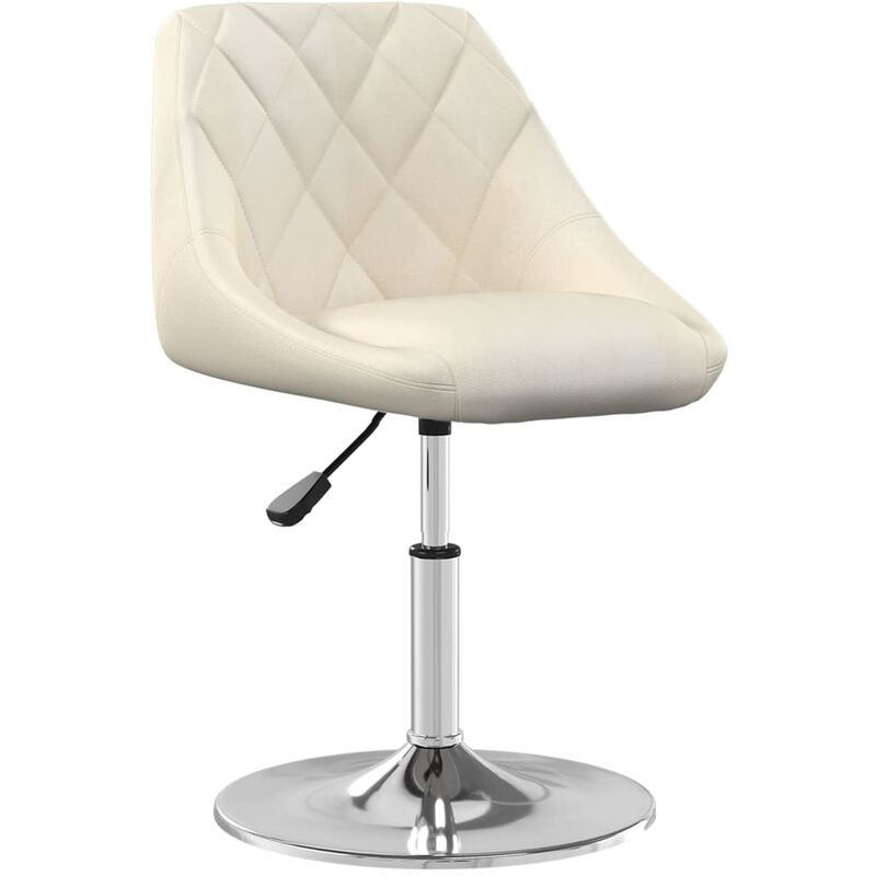 

vidaXL Taburete de cocina de terciopelo crema - Crema