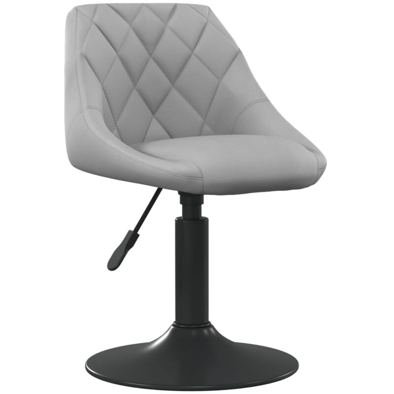 

vidaXL Taburete de cocina de terciopelo gris claro - Gris