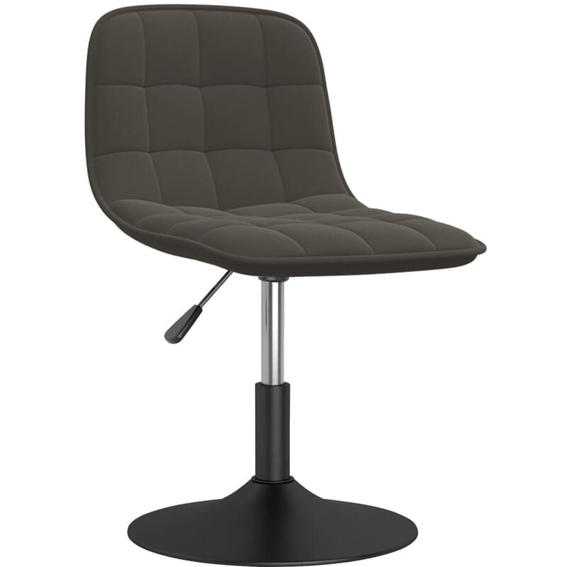 

Taburete de cocina de terciopelo gris oscuro - Gris - Vidaxl