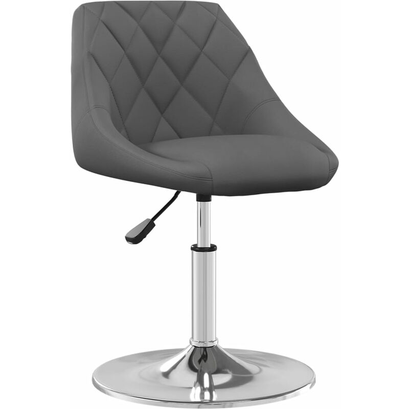 

vidaXL Taburete de cocina de terciopelo gris oscuro - Gris