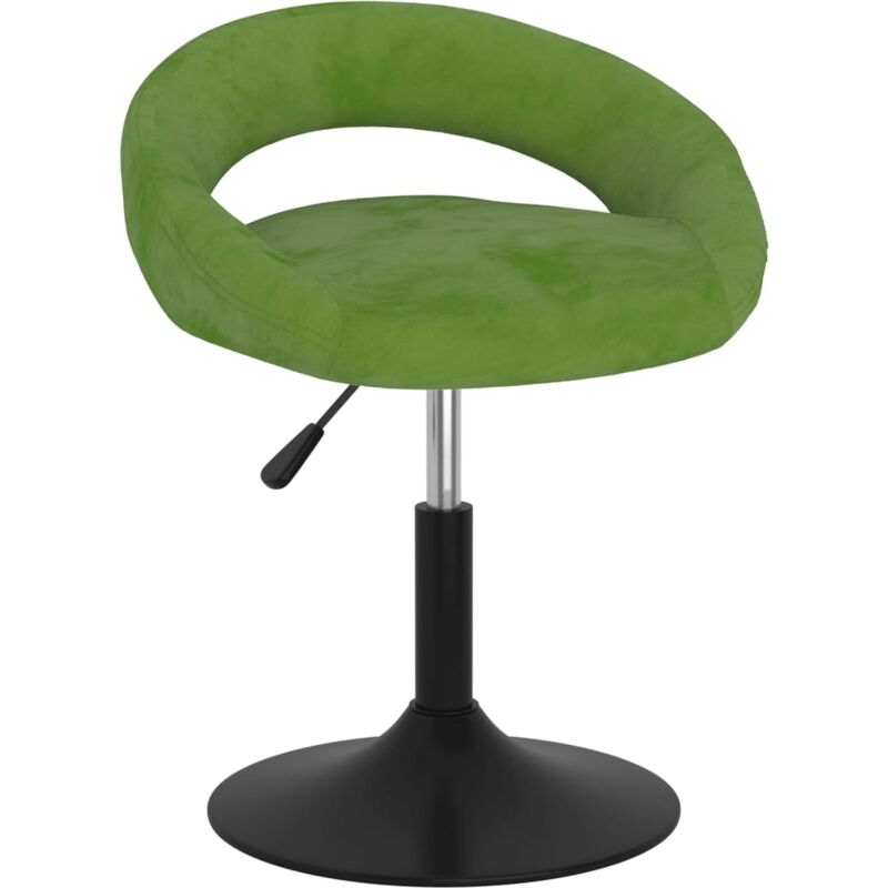 

vidaXL Taburete de cocina de terciopelo verde claro - Verde